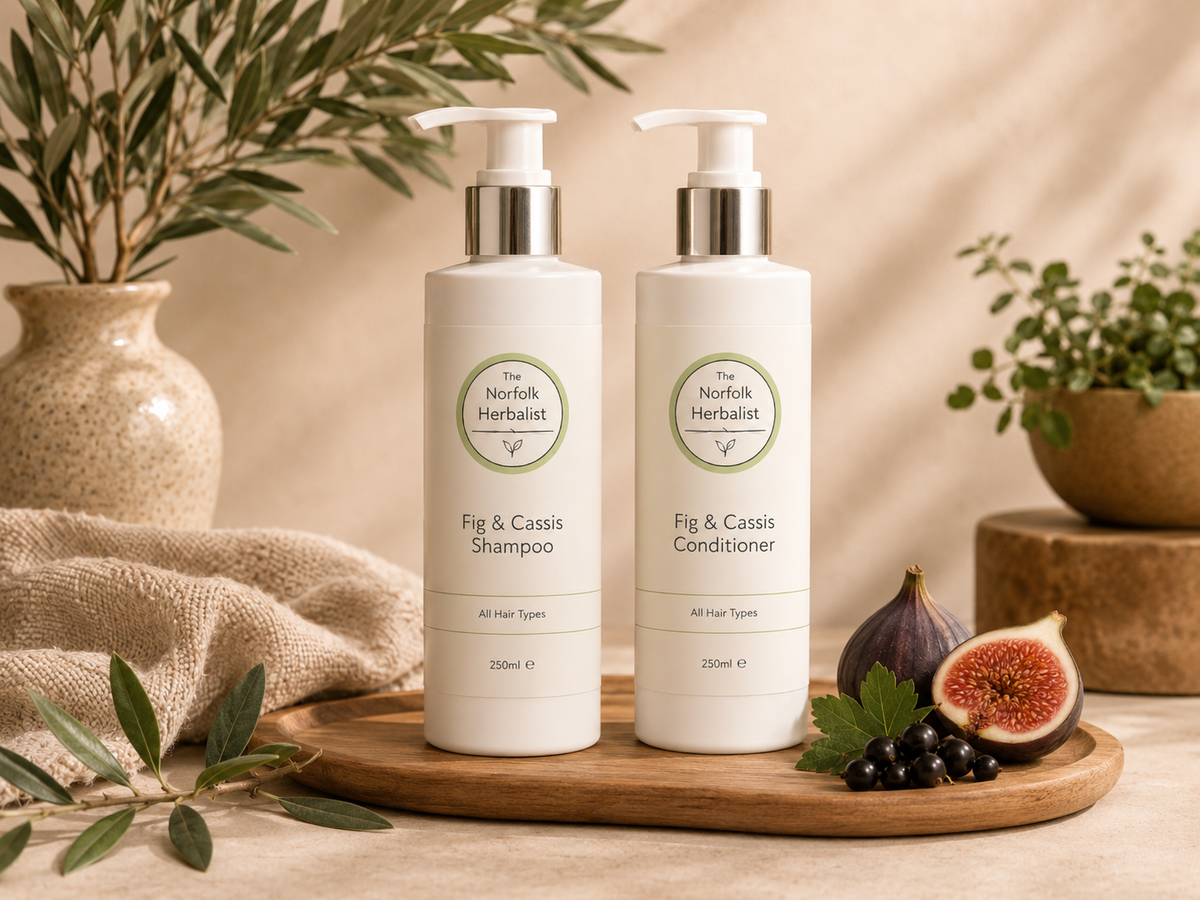 The Norfolk Herbalist shampoos, conditioners and hair and body wash