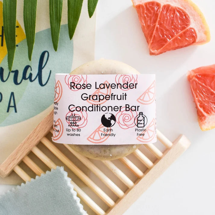 Rose, Grapefruit & Lavender Solid Conditioner Bar – 60g