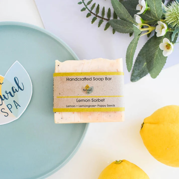 Lemon Sorbet Cold Process Soap Bar – 100g