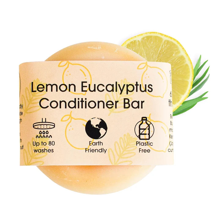 Lemon Eucalyptus Solid Conditioner Bar – 60g