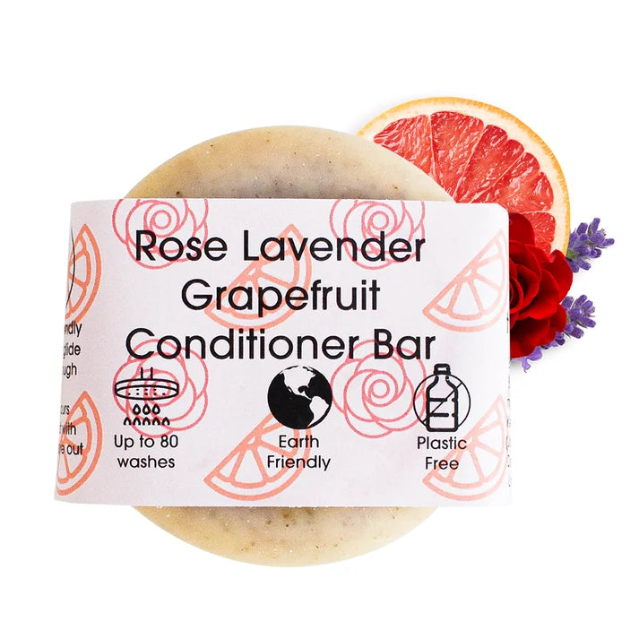 Rose, Grapefruit & Lavender Solid Conditioner Bar – 60g