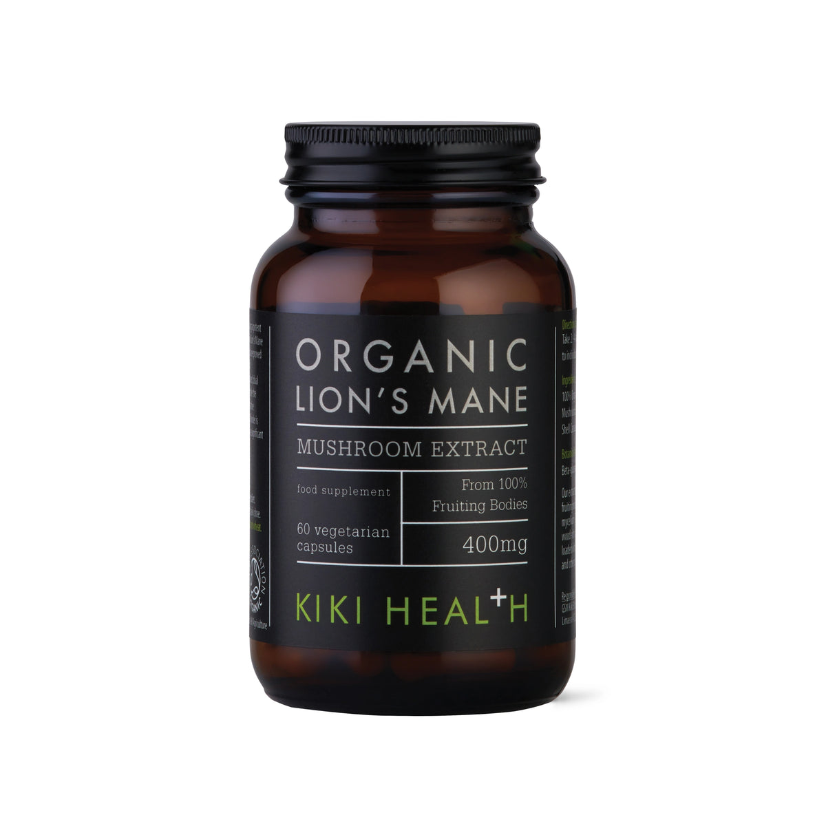 Organic Lion’s Mane Mushroom Extract – 60 Vegicaps