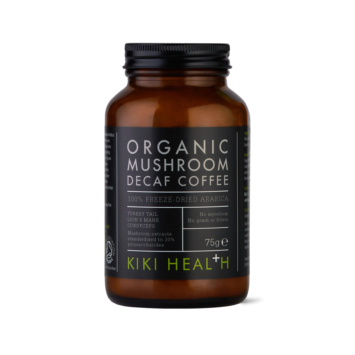 Organic Decaffeinated Mushroom Extract Coffee Powder – 75g